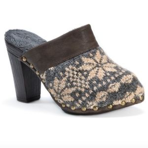 Muk Luks Kameryn Faux Fur Lined Mule Size 7